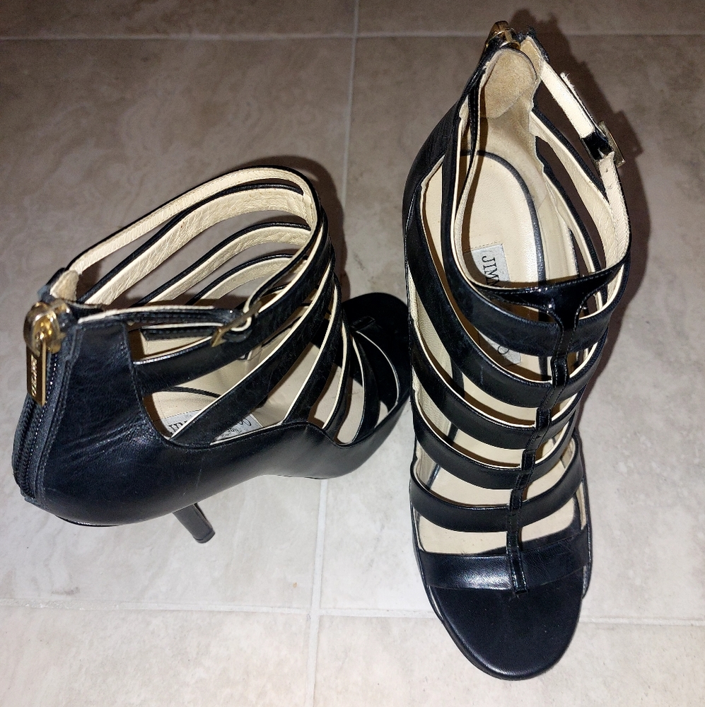 strappy jimmy choo heels